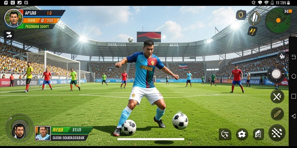 Screenshot menunjukkan gameplay menarik dari API288 di olahraga.