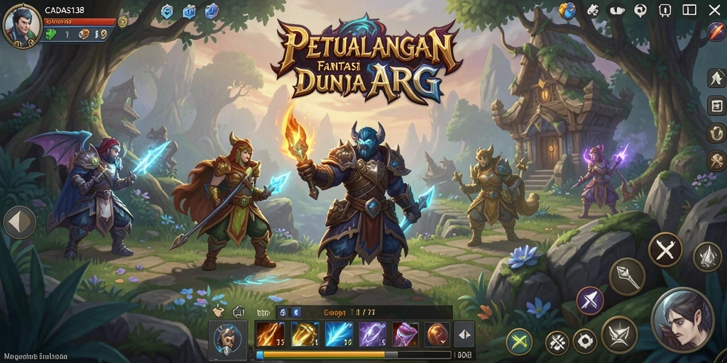 Screenshot <strong>CADAS138</strong> menampilkan pertempuran seru dalam dunia fantasi ARPG.