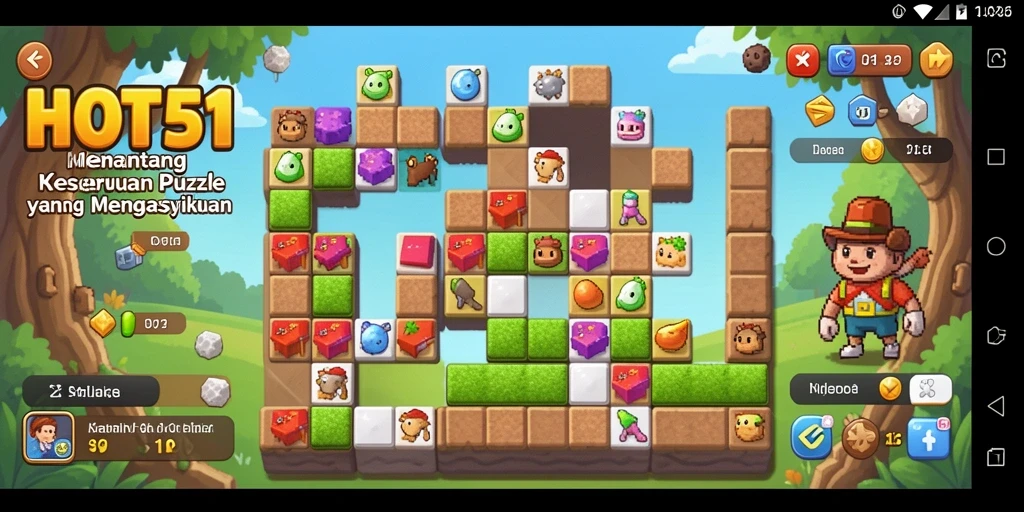 Tampilan gameplay HOT51 yang seru dan menantang.