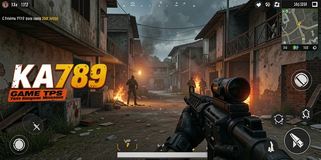 Tampilan seru gameplay KA789 dalam pertempuran TPS.