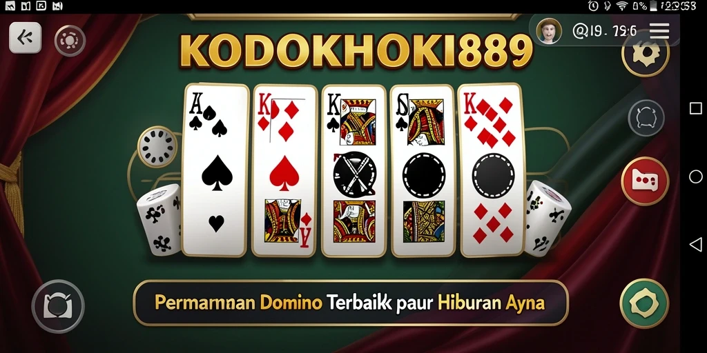 Screenshot KODOKHOKI889 menampilkan saat seru bermain Domino.