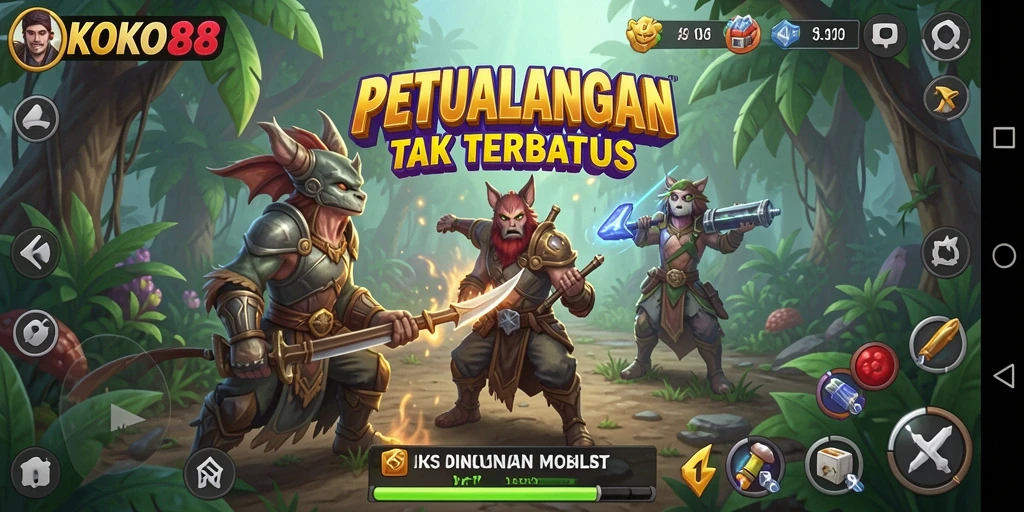Tampilan gameplay seru KOKO88 dengan eksplorasi petualangan