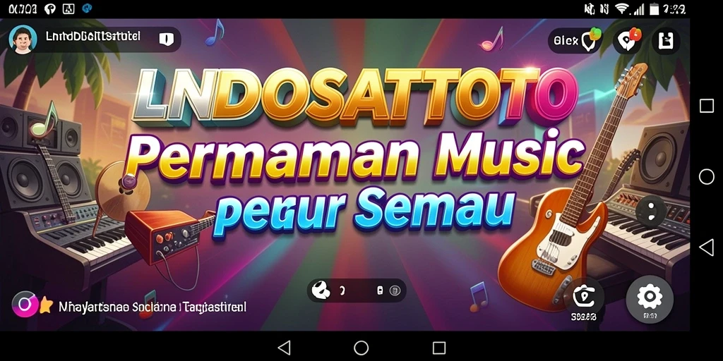 Tampilan gameplay LNDOSATTOTO dengan berbagai lagu seru.