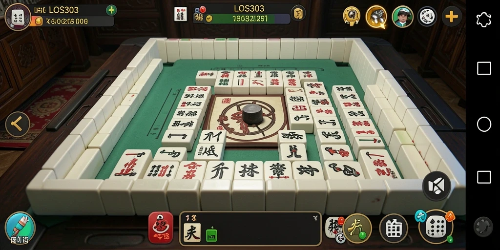 Screenshot gameplay LOS303 yang menampilkan keseruan permainan Mahjong.