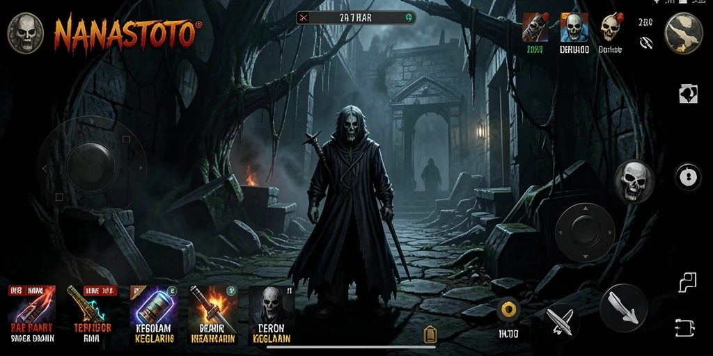 Gameplay NANASTOTO yang seram dan menakutkan.
