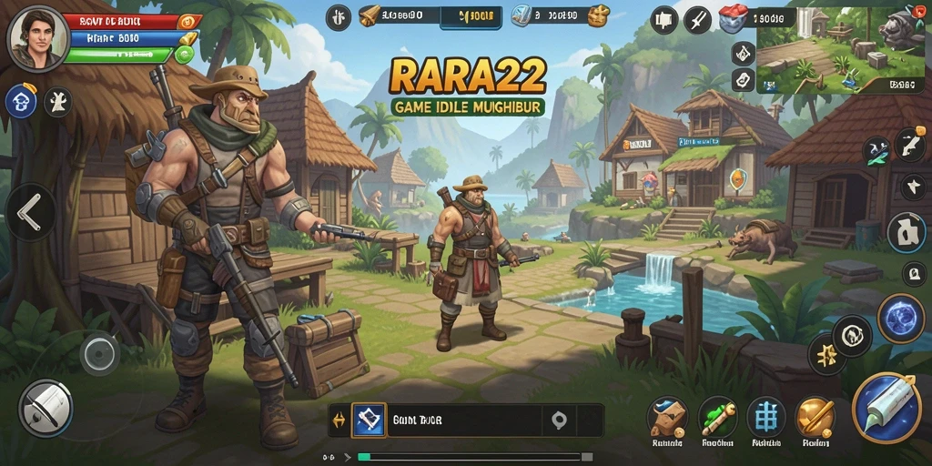 Tampilan permainan RARA22 dengan elemen gameplay Idle.