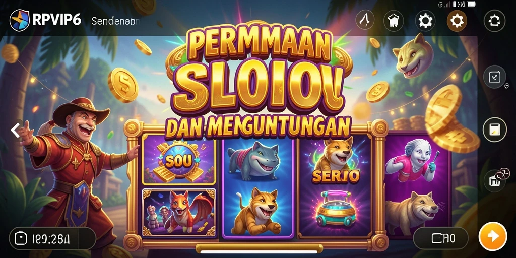 Tangkapan layar gameplay RPVIP6 dengan berbagai tema Slot yang menarik.