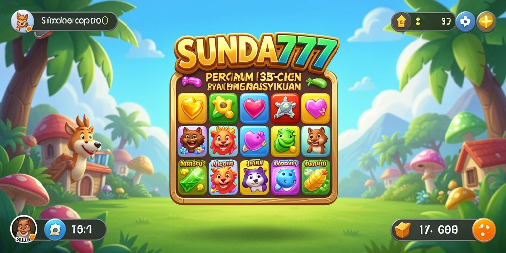 Screenshot SUNDA777 menampilkan gameplay seru dalam Match-3.