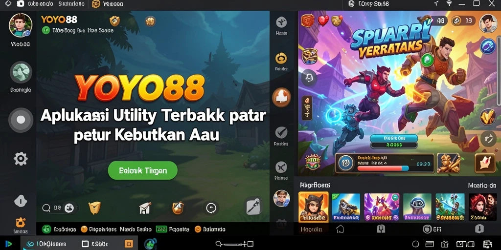 Tampilan aplikasi YOYO88 yang intuitif dan modern.